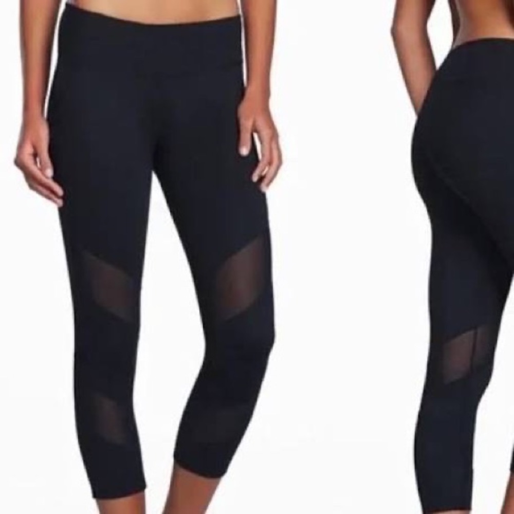 Fabletics Mesh Swirl Capri Leggings